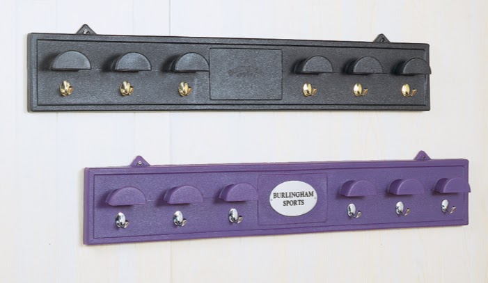 Wall Mounted Bridle Rack With Tack Hooks, Holds Six Bridles
